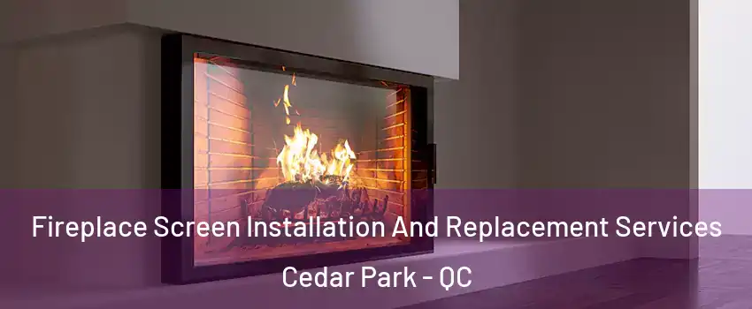 Fireplace Screen Installation And Replacement Services Cedar Park - QC