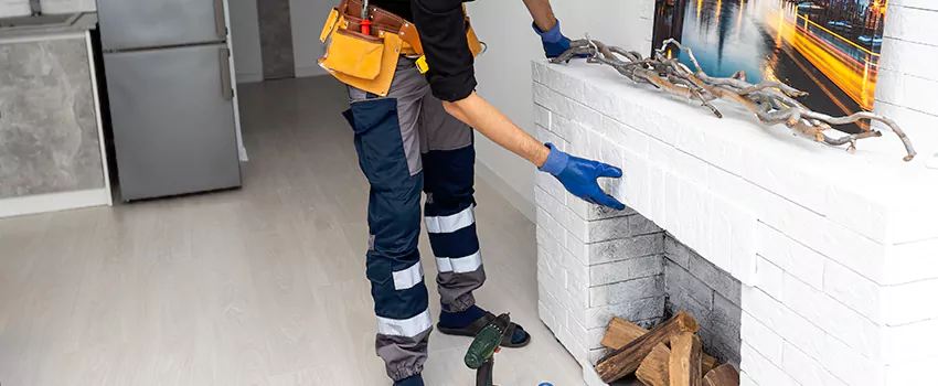 Outdoor Fireplace Restoration in Lakeview, Quebec