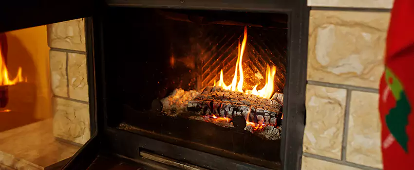 Commercial Prefabricated Fireplace Replacement in Lakeview, Quebec
