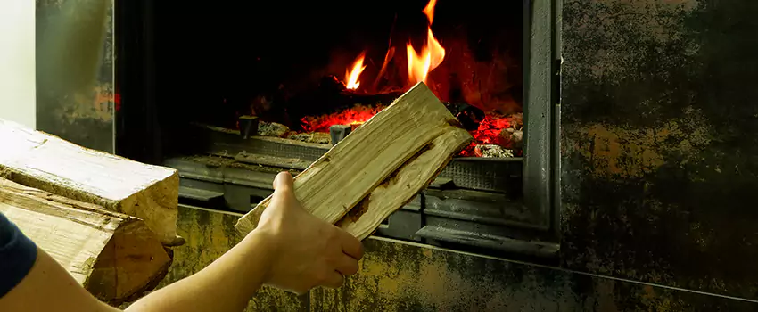 Wood Stove Heat Resistant Wall Repair in Lakeview, Quebec