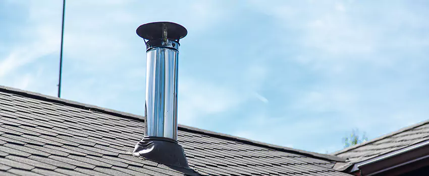 Outdoor Metal Chimney Installation in Lakeview, Quebec