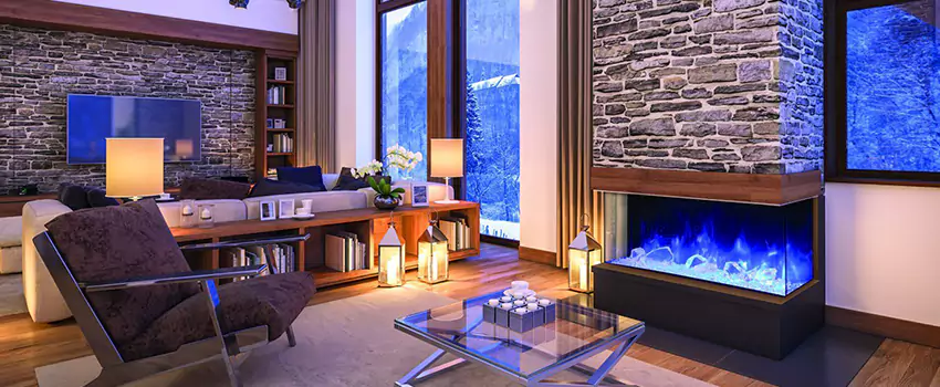 Dynamic Flame Color Fireplace Installation in Lakeview, QC