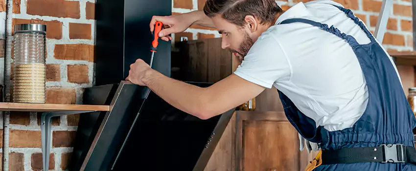 Old Rusted Metal Fireplace Repair And Replacement in Lakeview, QC